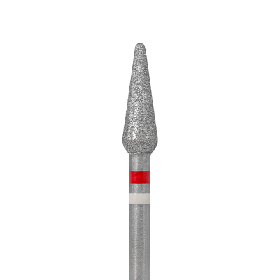 Алмазная фреза с Жемчугом (капля закругл.), D4,0, L120, мягкая, 856.104.266.120.040 красная (Казань, "Кристалл") Алмазная фреза с Жемчугом (капля закругл.), D4,0, L120, мягкая, 856.104.266.120.040 красная (Казань, "Кристалл")