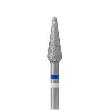 Алмазная фреза с Жемчугом (капля закругл.), D4,0, L120, синяя, 866.104.266.120.040 синяя (Казань, "Кристалл")