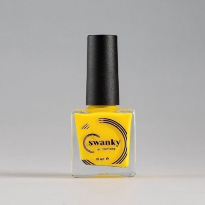 Swanky Stamping, Лак для стемпинга №006 - Желтый (10 мл)