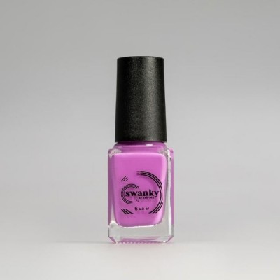 Swanky Stamping, Лак для стемпинга S16 - Неоново-розовый (6 мл)