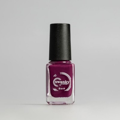 Swanky Stamping, Лак для стемпинга S33 - Винный (6 мл)