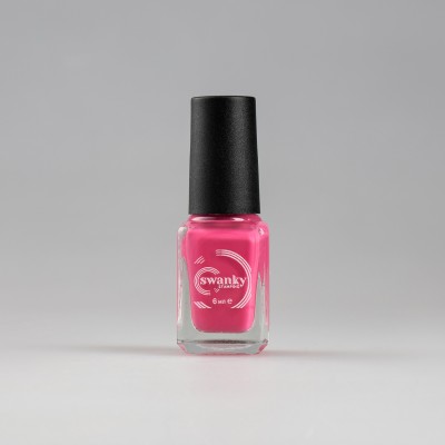 Swanky Stamping, Лак для стемпинга S47 - Ярко-розовый (6 мл)