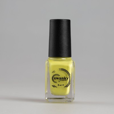 Swanky Stamping, Лак для стемпинга S63 - Пыльно-желтый (6 мл)