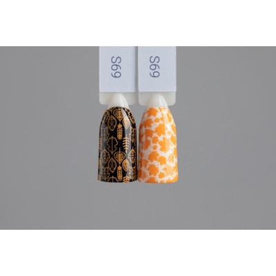 Swanky Stamping, Лак для стемпинга S69 - Мандариновый (6 мл)