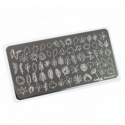 Пластина для стемпинга Lesly 6x12см - Botanical 1