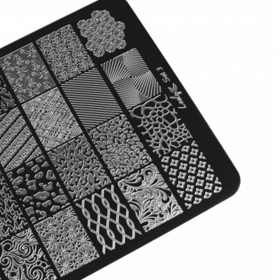 Пластина для стемпинга Lesly 9,5х14,5см - Set 3