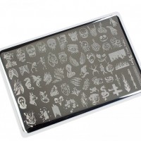 Пластина для стемпинга Lesly 8x12см - Trash Polka 1