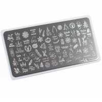 Пластина для стемпинга Lesly 6x12см - Winter 2