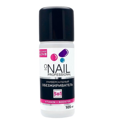 O'NAIL Универсальный обезжириватель для ногтей 5в1,105 мл O'NAIL Универсальный обезжириватель для ногтей 5в1,105 мл