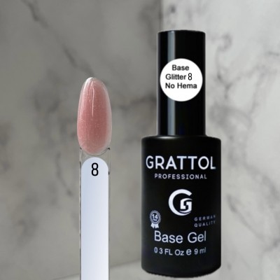Grattol Base Camouflage Glitter № 08