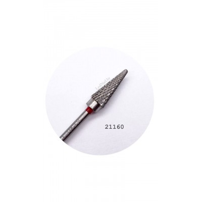 Твердосплавная фреза 21160 (конус), мелкая красная (Казань) Твердосплавная фреза 21160 (конус), мелкая красная (Казань)