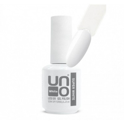 Uno Гель-лак Super White - Супер Белый Uno Гель-лак Super White - Супер Белый